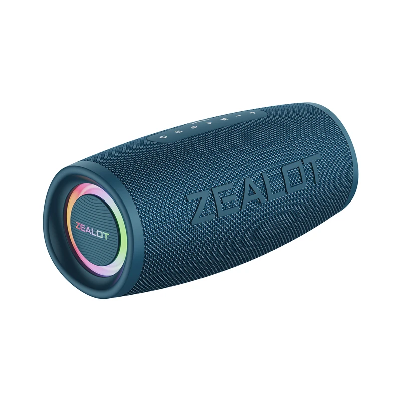 ZEALOT-altavoces inalámbricos S46 con Bluetooth, Mini Subwoofer portátil,  sistema de sonido colorido, Radio FM, USB - AliExpress