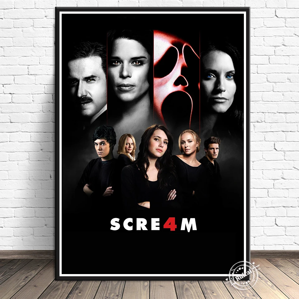 Classic 2023 Movie Poster Scream 6 Poster and Wall Poster Painting Bedroom  Large home decor Art Picture canvas wall - AliExpress