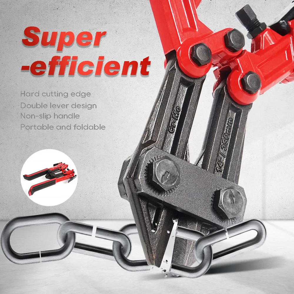 Foldable Rope Cutter HONEST Industrial-grade 14/18 Inches Foldable Bolt Cutters Heavy Wire ...