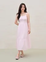 DUSHU 2025 Summer Women’s Beaded Adjustable Dress – Dual-Tone Design & Flattering Silhouette Causal Loose 25DS82223