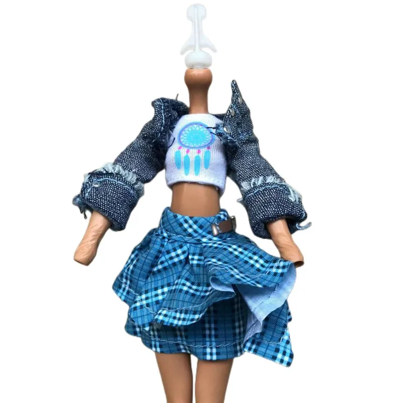 Monstering High Doll Clothes Handmade Outfit Blouse Skirt Pants Personality Doll Clothing Set 1/6 Slim Doll DIY Decors 6