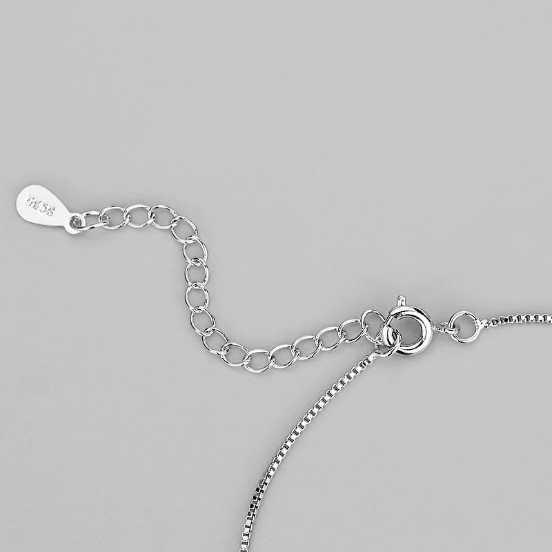 체인 팔찌 순수 925 간단한 팔찌 쥬얼리 Pulseras Pulseira es Plata