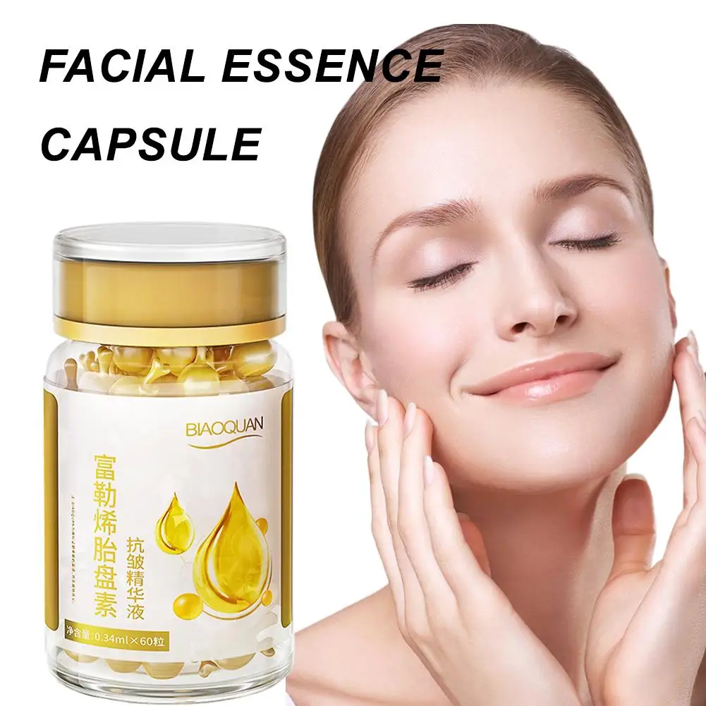 

60 Capsule Essence Moisturizing Facial Serum Firming Hydrating Liquid Shrink Repairing Pores Anti-wrinkle Y5Q1