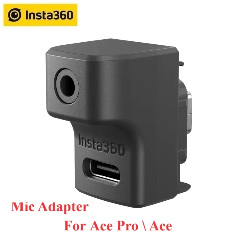 Insta360  Ace Pro\ Ace  Mic Adapter For Insta 360  Ace Pro \ Ace  Vlog Video Original Accessories