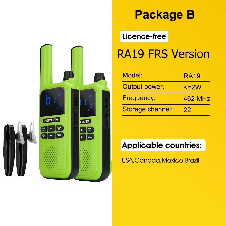 Retevis RA619 Walkie Talkie Rechargeable Two-way Radio Receiver PMR for Motorola Bluetooth-Compatible Walkie-talkies for hunting radio walkie talkie Walkie Talkie