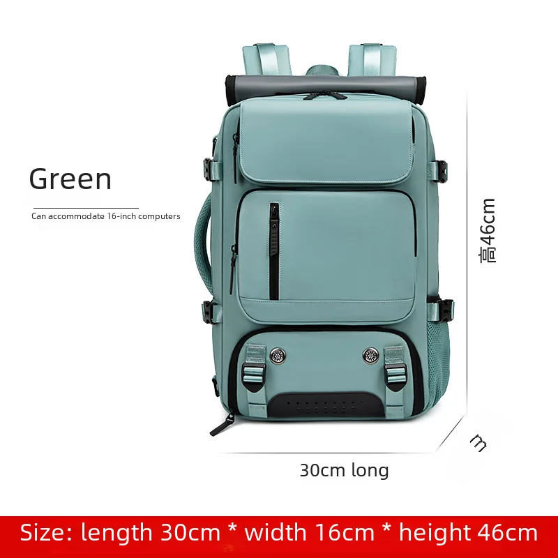 Woman travel backpack,waterproof 16 inch business laptop backpack with shoe bag hidden USB charging port hiking camping backpack