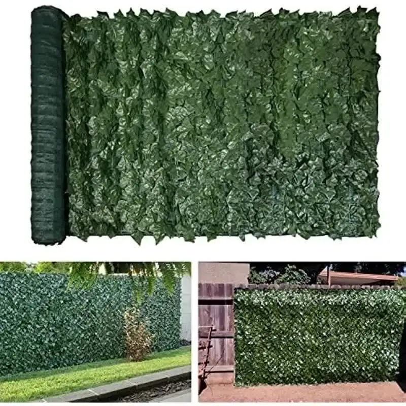 Bybeton Pannello Di Edera Artificiale 203,2 X 304,8 Cm: Schermo Privacy Per Giardino, Balcone E Recinzione, Resistente UV, Verde, 24 Pezzi Componibili - 5