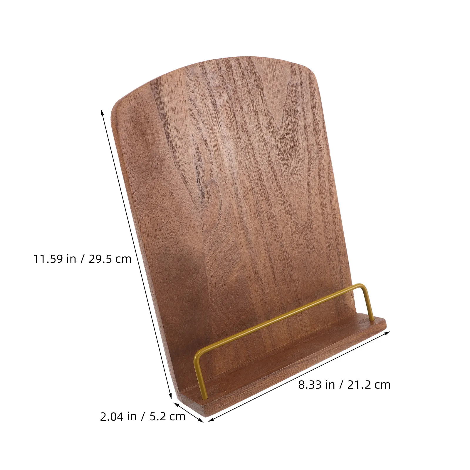 조절 가능한 나무 요리책 스탠드 주방 카운터 레시피북 홀더 러스틱 태블릿 홀더 요리용 주방 장식
