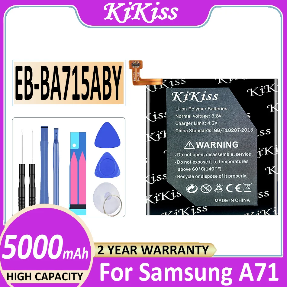 

For SAMSUNG EB-BA715ABY 5000mAh Replacement Battery For Samsung Galaxy A71 SM-A7160 A7160 Mobile Phone Batteries + Tools