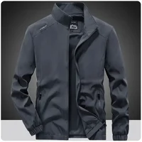 Men's Spring Autumn Lightweight Varsity Jacket Windbreaker Bomber Jacket Windproof Gym Sport Hiking Fishing Camping Coat Outwear 1