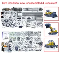 SALE LESU 636 1/14 RC Hydraulic Loader KIT Crawler Full Metal Loader Model Light Sound RC Unassembled Unpainted Cars Toy TH20450 1