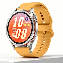 Breathable Wave Silicone Watch Strap - Multiple Widths Available for Width 18mm (Official Yellow)