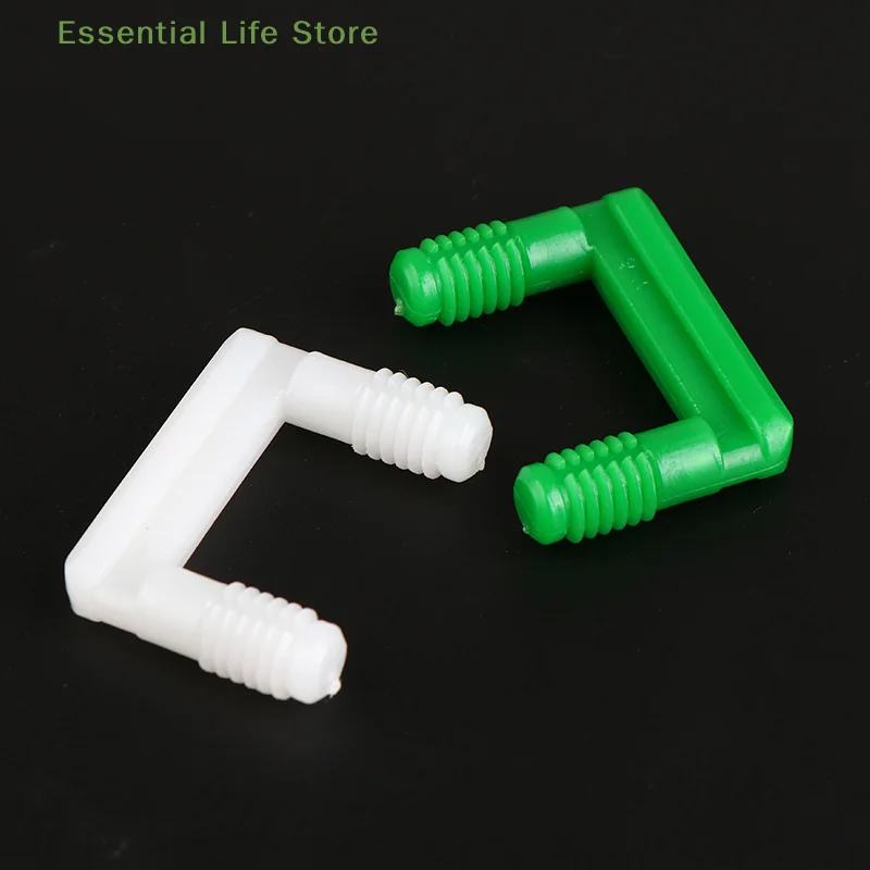 

10 шт. U-образный соединитель для деревянной доски, пластиковая невидимая прямая угловая фиксированная петля для шкафа, пряжка, замок, крепежная фурнитура для мебели