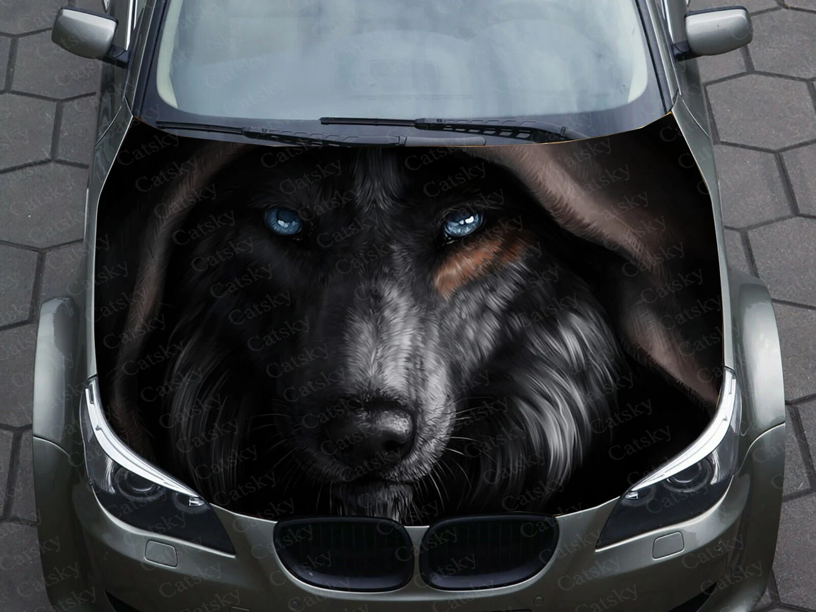 wolfCarstickerswithgraphicsvinyldecalshoodpatternspackaging