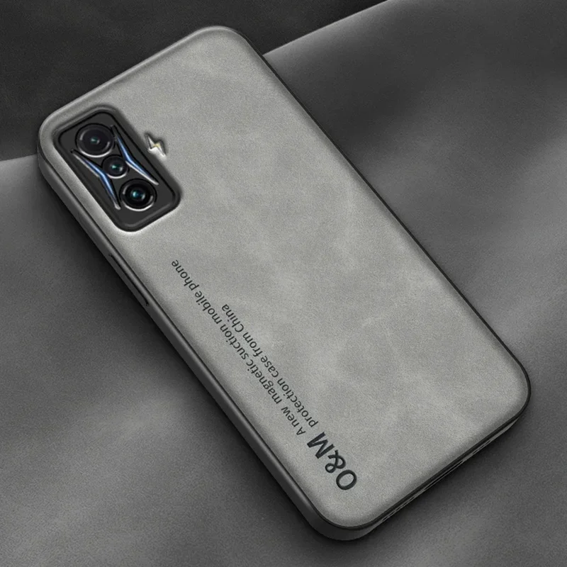 Luxury Magnetic Leather Phone Case with Silicone Back Cover