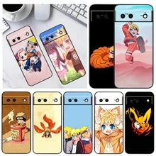 

Cartoon Japanese Naruto For Google Pixel 6 Pro 6A 5A 5 4 4A XL 5G Black Phone Case Shockproof Shell Soft Fundas Coque Capa