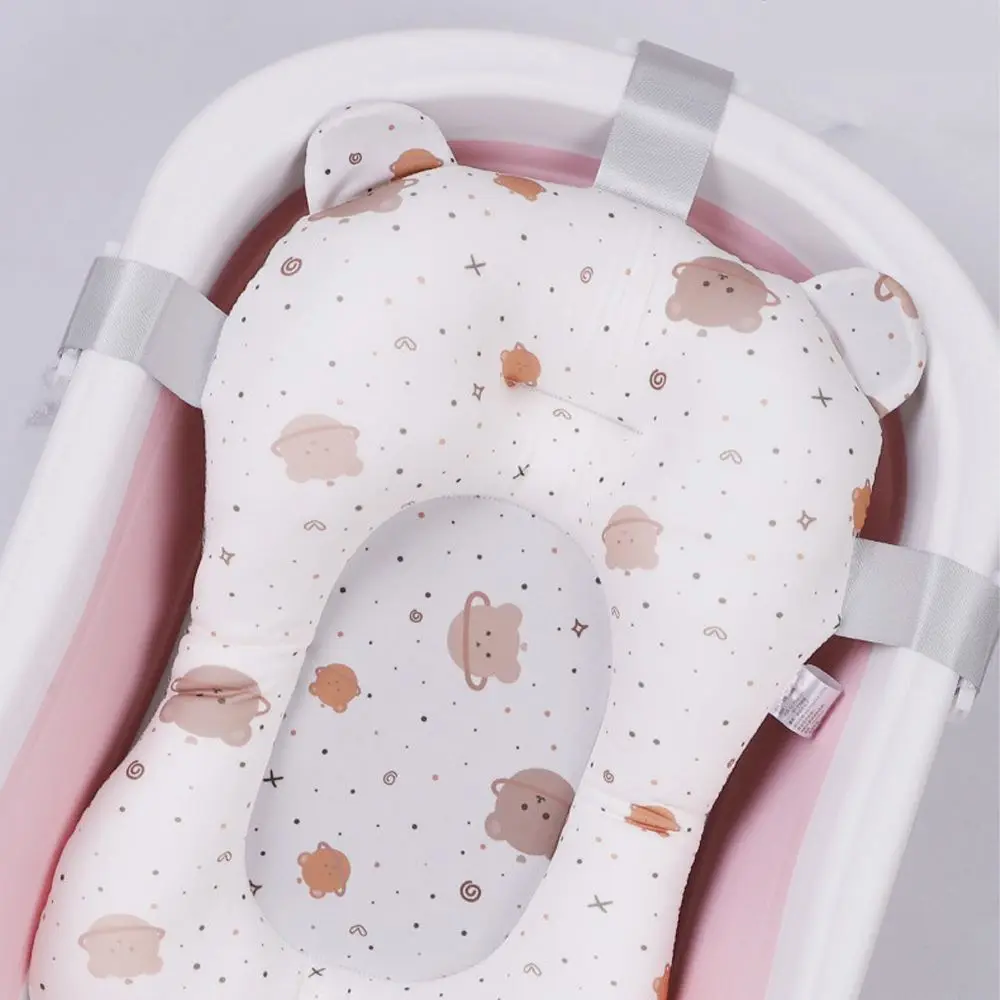 Cuscino di Sicurezza per Bagnetto Neonati a Forma di Orsetto e Coniglietto, Tappetino di Supporto per Vasca da Bagno, Sedile da Bagno per Neonati - immagine 3
