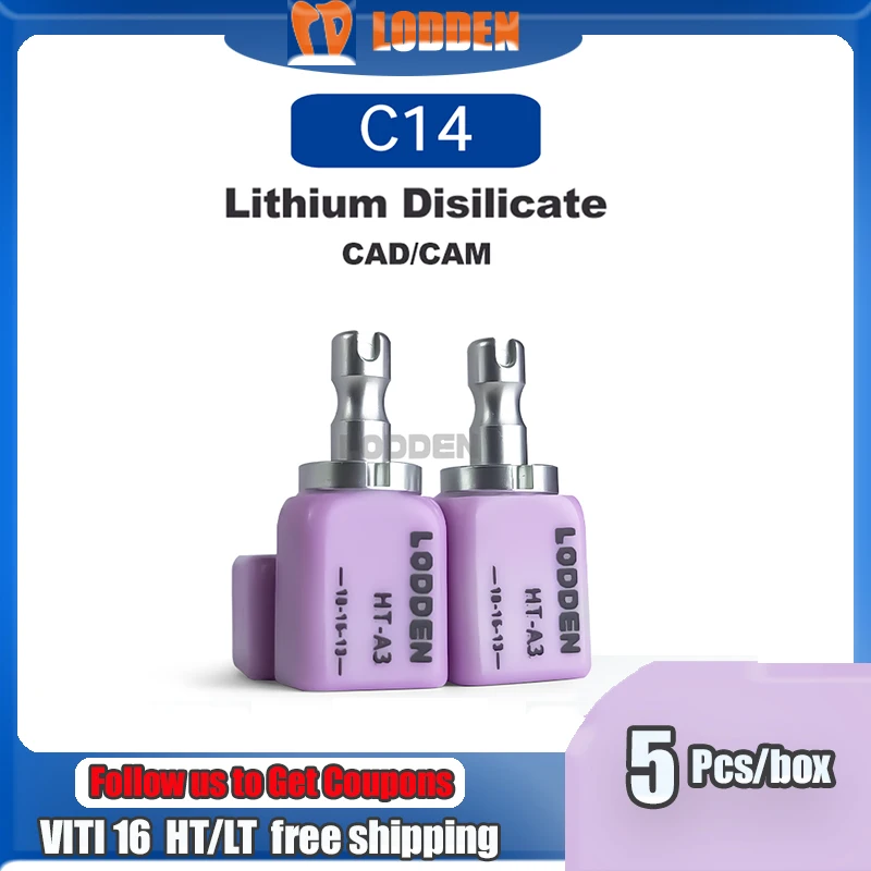 5 Pezzi Blocchetti Disilicato Di Litio B40 HT/LT E-max Dentale Per - Foto 10