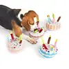 Birthday Cake Pet Dog Soundmaking Interest Toys Bite Resistant Molar To Pass The Time Plush Gnaw Toys Birthday Gift 2