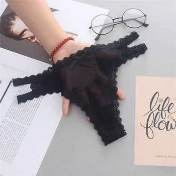 Summer Thin Panties Sexy Hollow Out Women\'s Lace Seamless Underwear Low Waist Lingerie G-String Breathable Comfort Lady Briefs 6