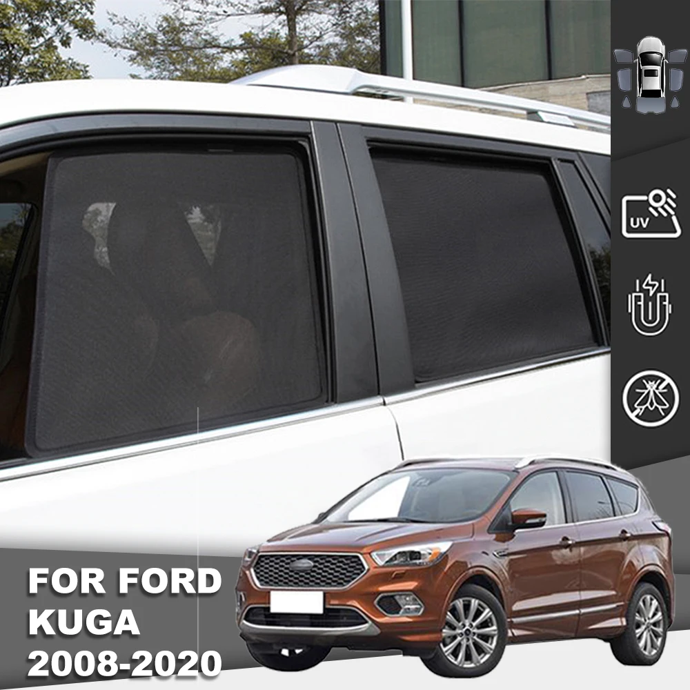 

For Ford Kuga 2013-2019 Mk2 Escape Magnetic Car Sunshade Front Windshield Mesh Frame Curtain Rear Side Window Sun Shade Cover
