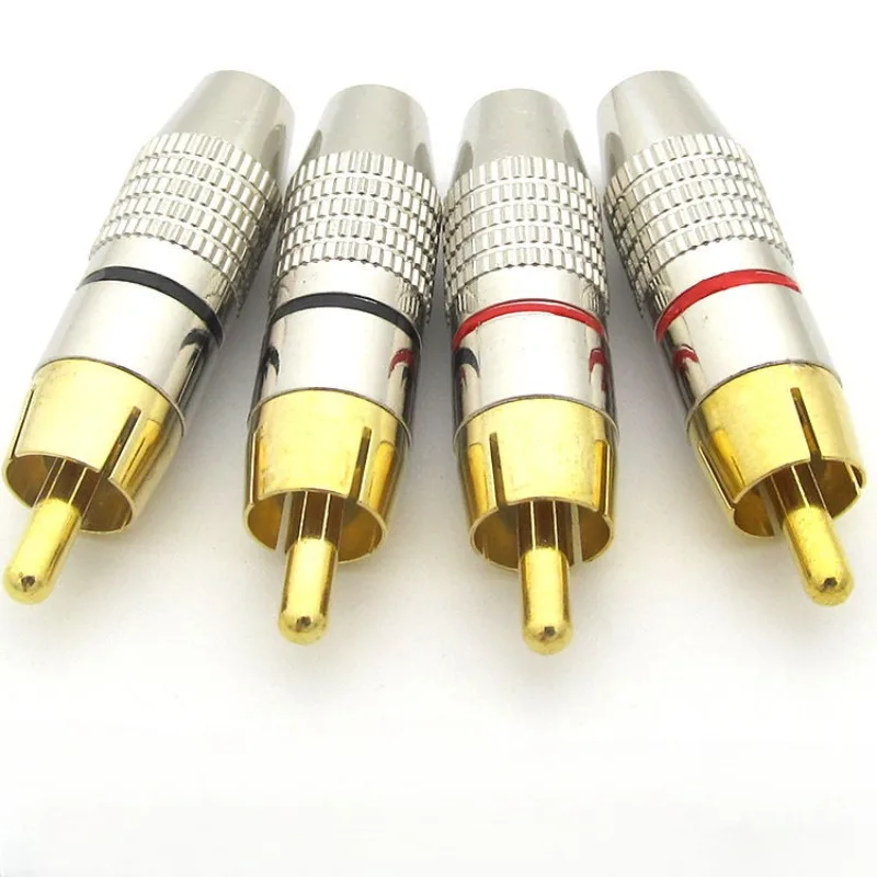 Рисунок 2 - черные + красные золотые RCA штекеры