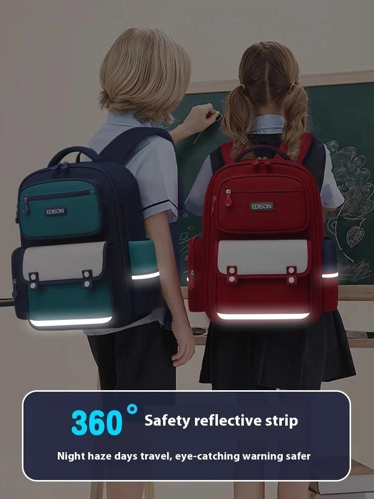 2024 High Capacity Children School Bags British style Kids Backpack In Primary Schoolbag For Teenager Boys Waterproof Backpacks 6