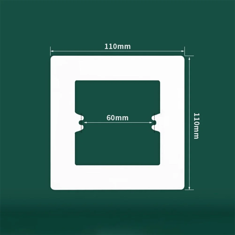 86 Type Switch Socket Wall Panel Decorative Frame Cover Wall Switch Bottom Box White Grey PC Surround Plate