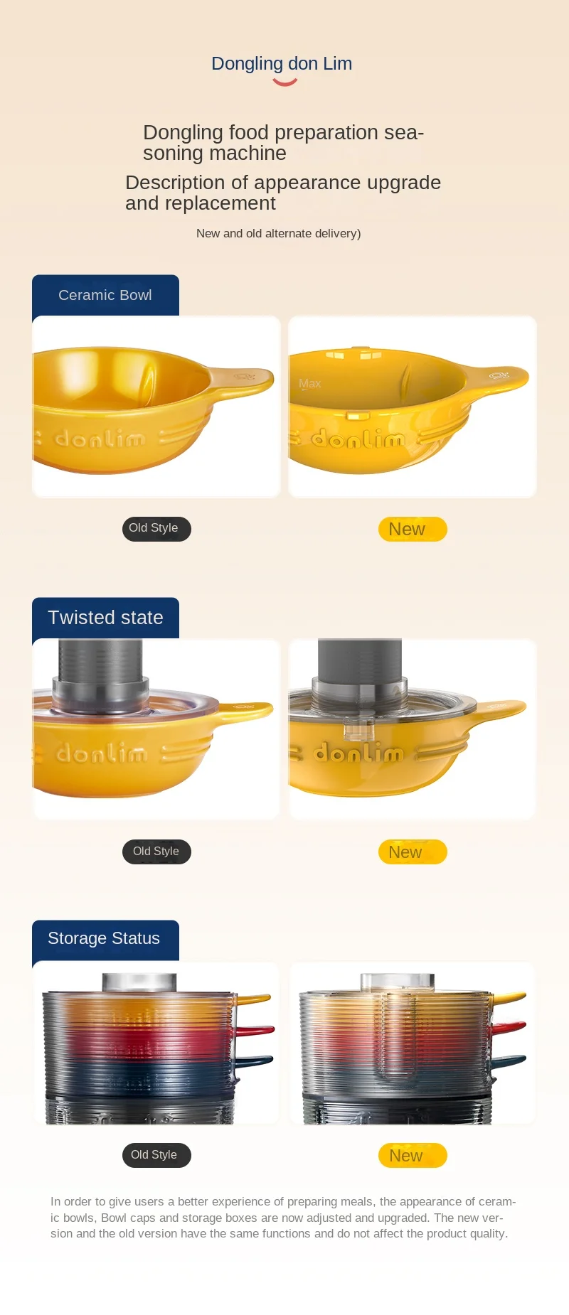 Donlim DL-5028 Meat Grinder Electric small food machine Multi-functional mincing meat mixer seasoning machine household 6