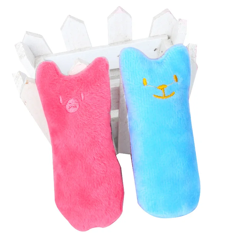 Interactive Catnip Plush Toy - Teeth Grinding  Chewing Toy for Cats