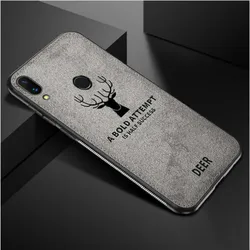 Elegant Soft Cloth Magnetic Back Cover with Built - in Magnet for Honor 9 (Gray)
