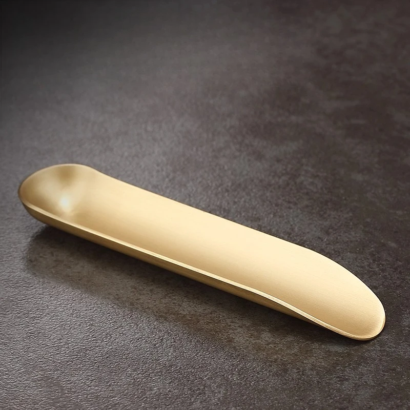 Pure brass integrated tea, tea shovel, teaspoon, tea appreciation device, waking tea dispenser, teaspoon, tea set accessories