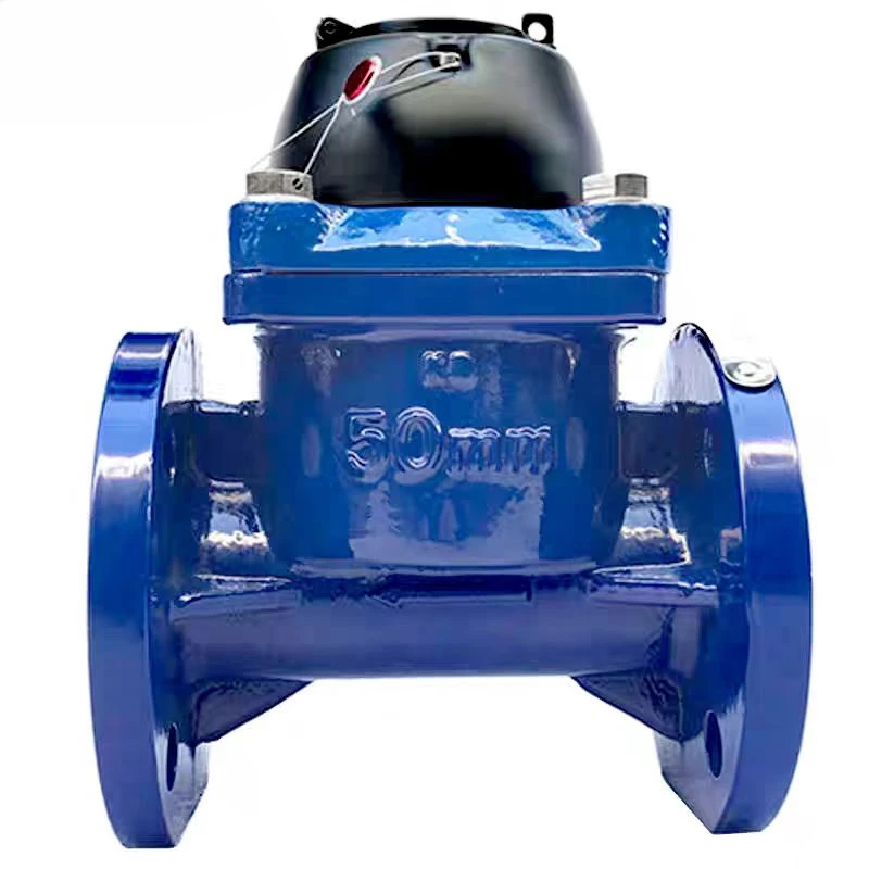 Removable Dry rotor Type Flange DN80 DN100 detachable mechanical water flow meter woltman hot water meter