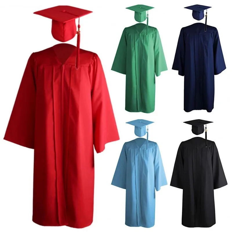 Bachelor's Dress American Adult Graduation Gown Set College Degree graduation gown set