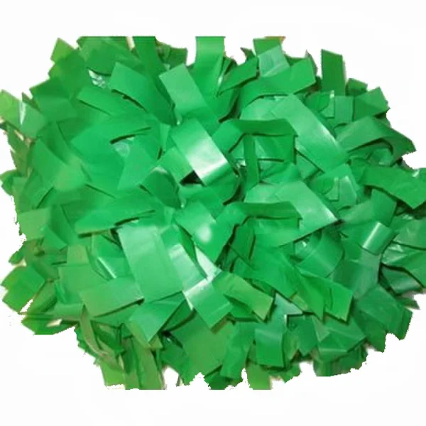 Cheerleader Pom Poms, PE Cheerleading Pompons, Sports Supplies Factory, High Quality, Color Can Free Combination, 6 ", 10Pcs
