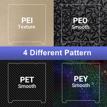 For Creality K1 Upgrade Heated Bed PEO/PET/PEI Sheet 235x235mm Double 3D Printing Diamond Plate For Ender 3 S1/S1 Pro/K1 Parts 4