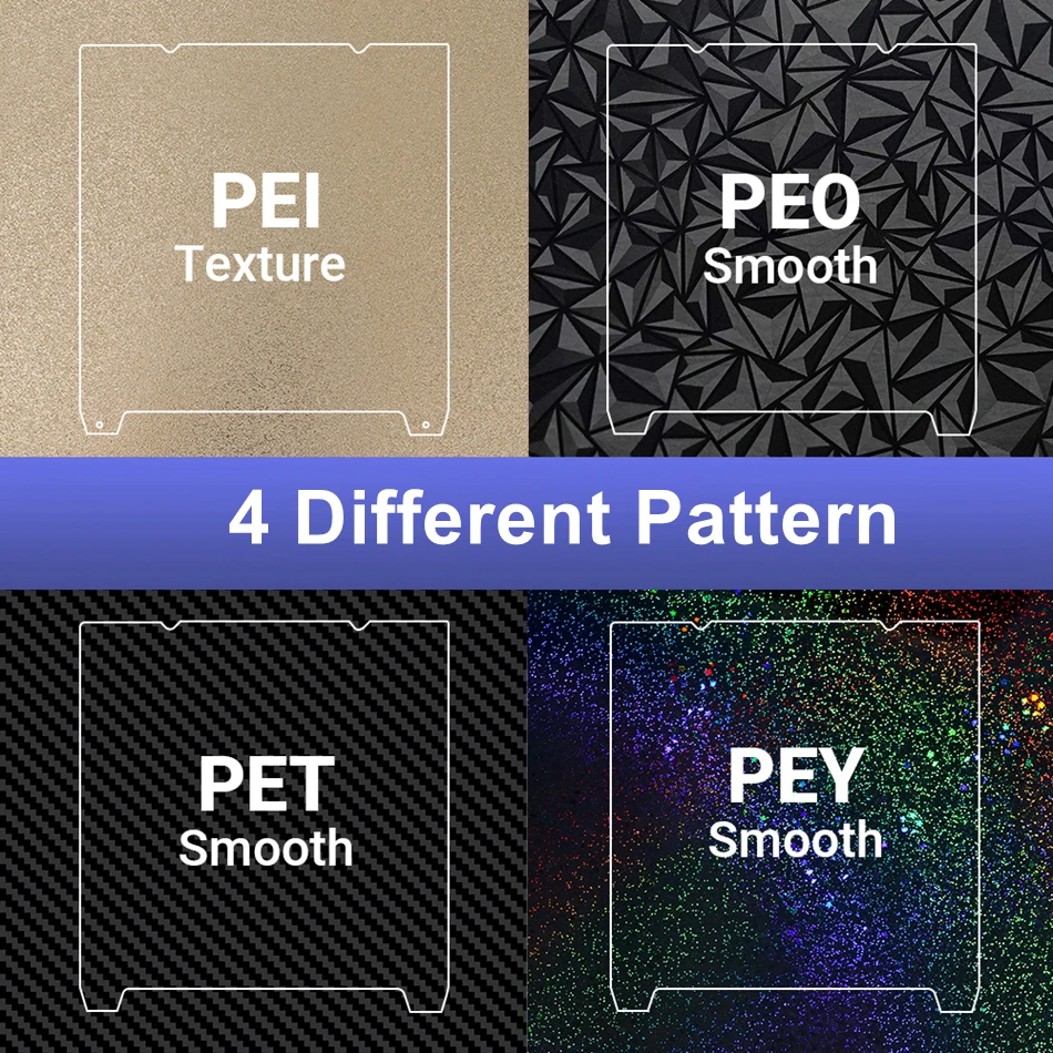 Plataforma de Impressão 3d Dupla para Creality Ender3-v3 se Placa de Construção Peo Pet Pey Folha Pei 235x235 mm Atualização 3 - Imagem 4