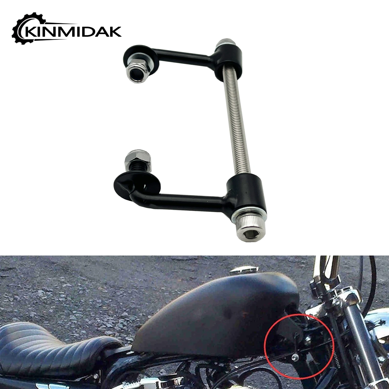 Moto Nero 2 "Gas Tank Lift Riser Kit Billet Per Harley Sportsetr Xl1200 883 72 48 Super Low Nightster 70Two 95-23