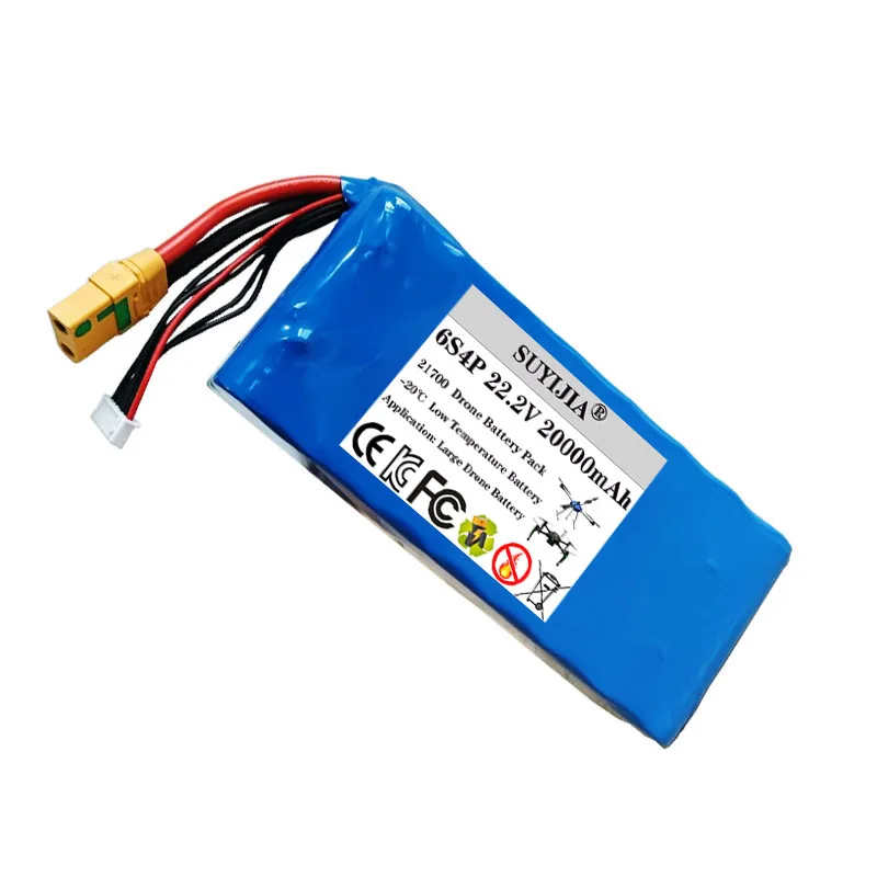 Batterie Drone 22.2V 6S 8.4Ah-30Ah Li-ion XT60 XT90