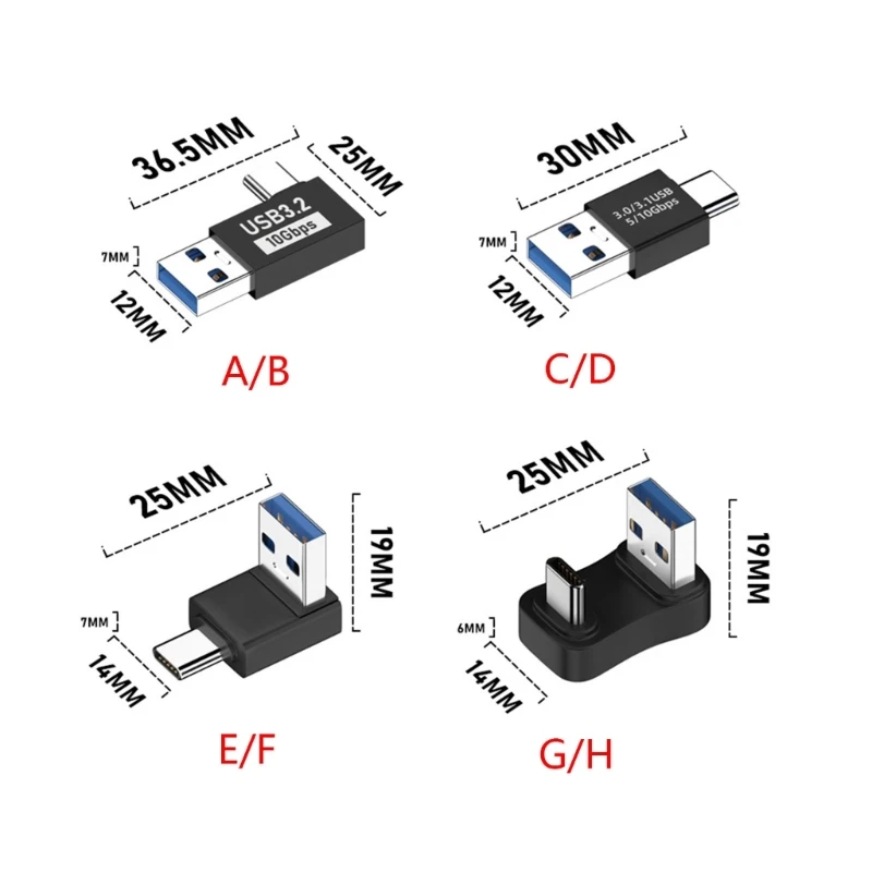 High-Speed USB-C to USB 3.1 Adapter for Fast Charging and 10Gbps Data Transfer