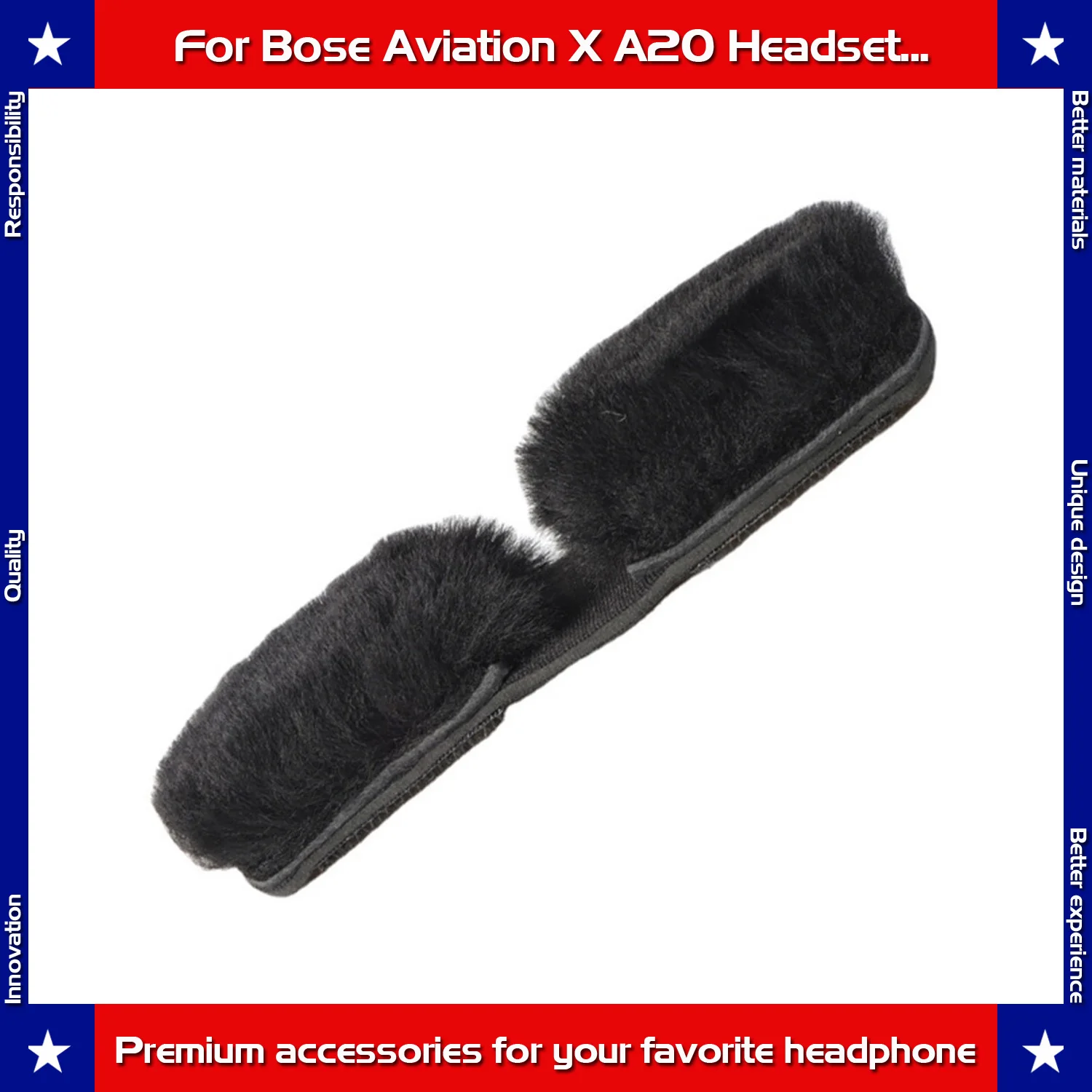 Cuscinetti Per Fascia In Lana Di Pecora Di Ricambio Carberon Per Cuffie Bose A20 Aviation X A10 A20
