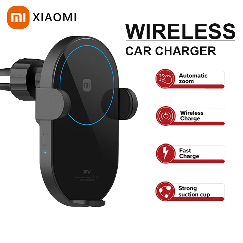 

Xiaomi Mi Wireless Car Charger 30W Quick Charge Car Phone Holder Electric Auto Pinch with Intelligent Infrared Sensor