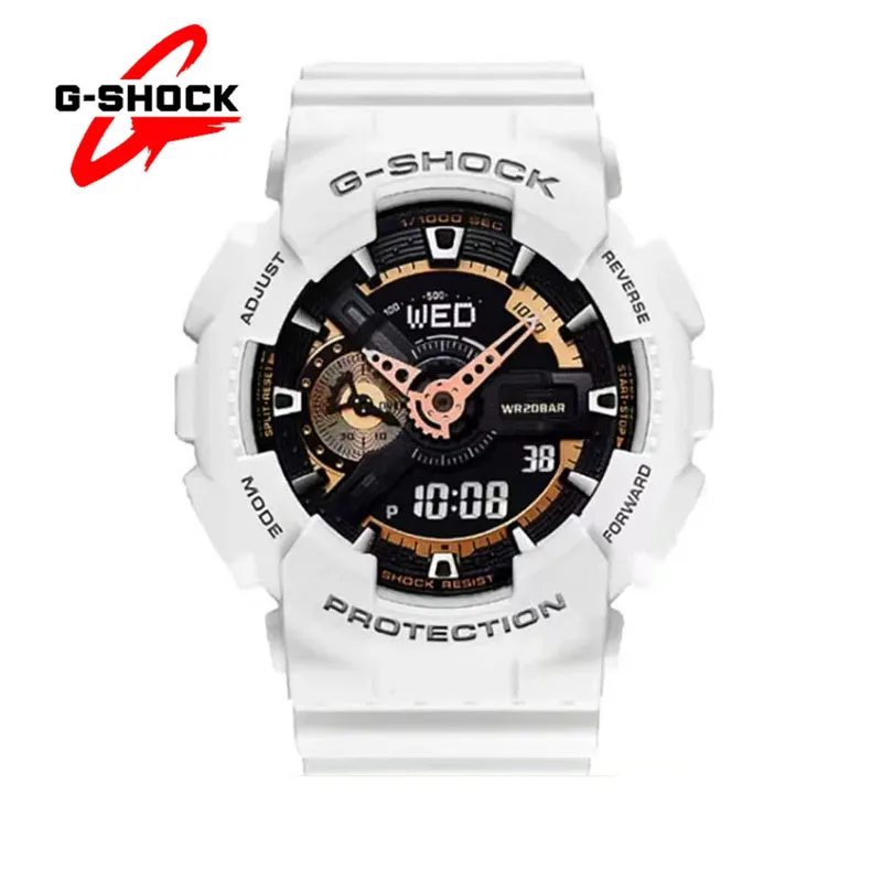 G-SHOCK Watches GA110 for Men Fashion Casual Multifunctional Outdoor Sports Shockproof LED Dial Dual Display Quartz Men's Watch