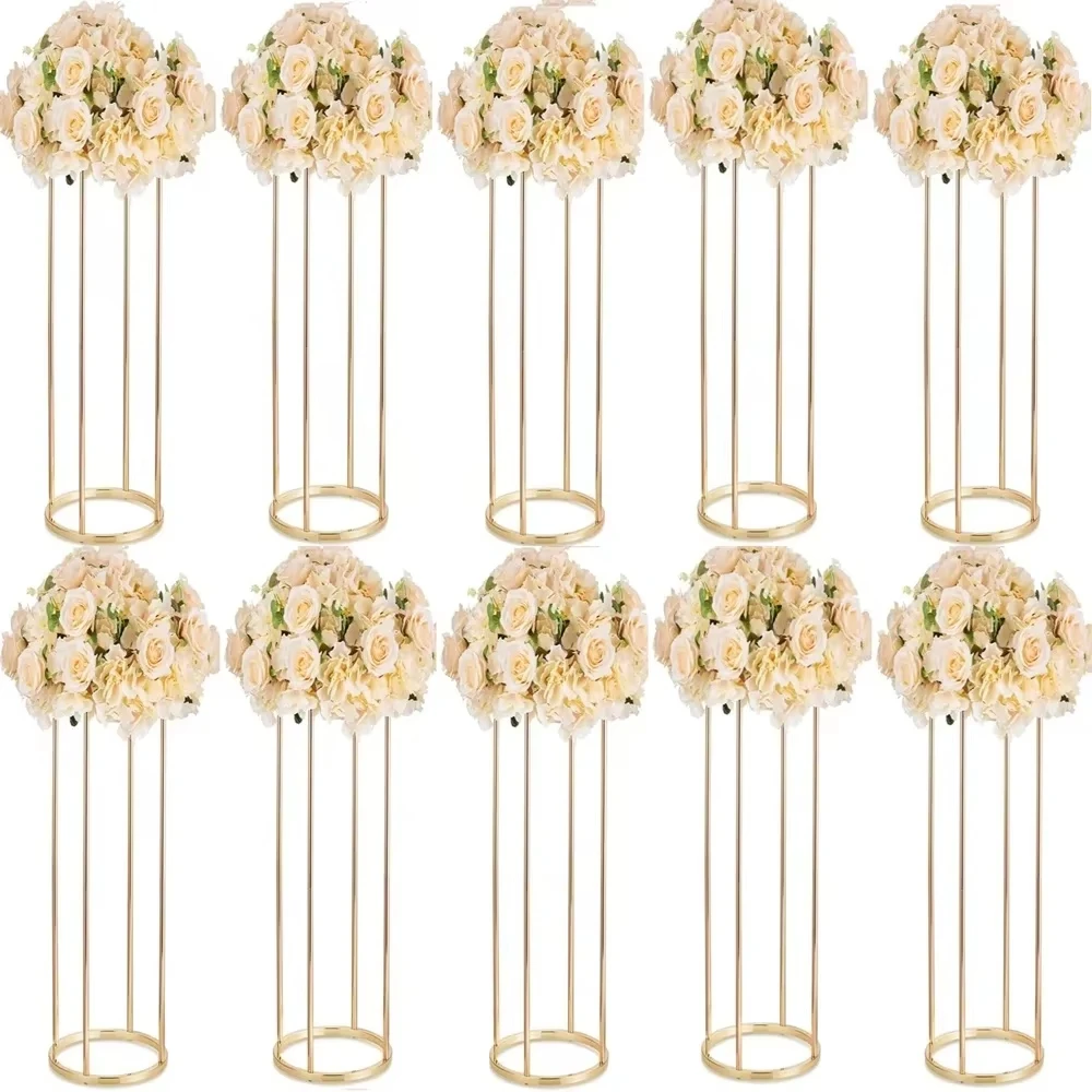Metal Pillar Wedding Home Party Centerpiece Decoration Modern Geometric Flower Stand