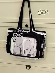 Elegant Ballet Girl Itabag - Chic Crossbody Handbag Gift (Black - No Decoration)