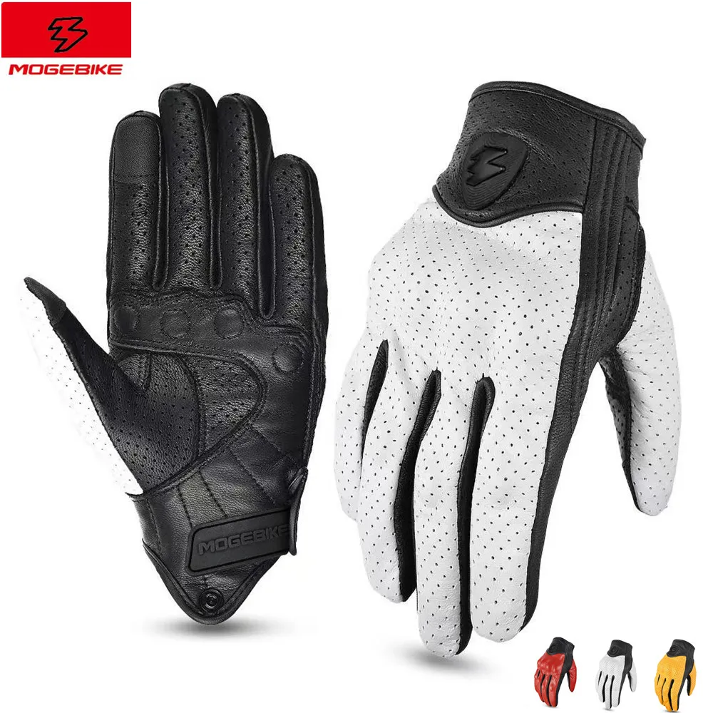 Guantes Ixon Motocicleta Guantes Cuero Verano Moto Motorcycle
