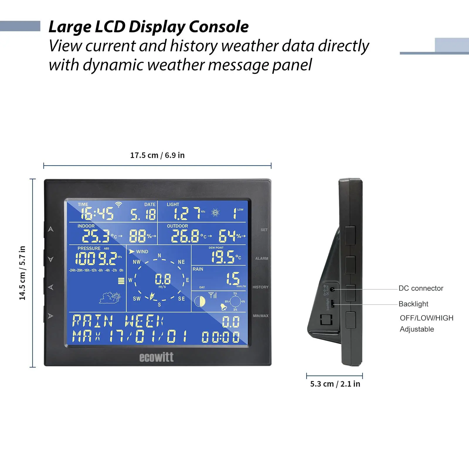 Ecowitt HP3500B Weather Station 