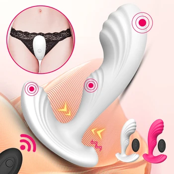 Wireless Remote Control Dildo Vibrator for Women Dual motor Soft Silicone G Spot Vaginal massage Anal Clit Stimulator Sex Toys 1