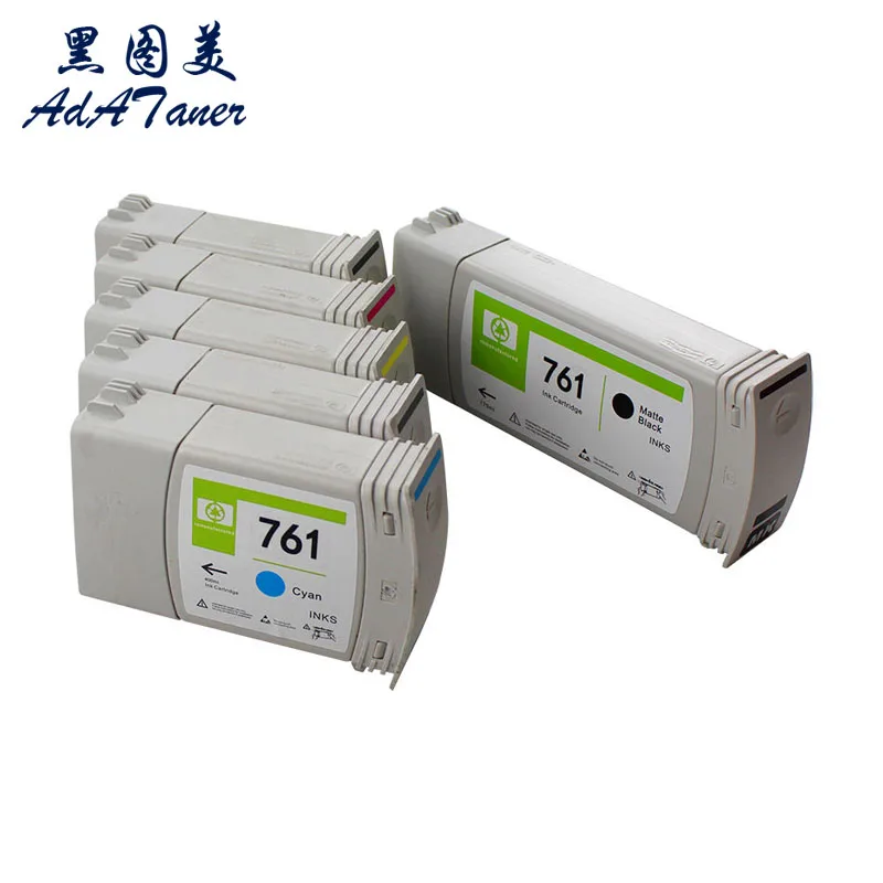 

For HP 761 HP761 Replacement Compatible Inkjet Ink Cartridge Full With Pigment Ink For HP DesignJet T7100 T7200 Printer 6 Colors
