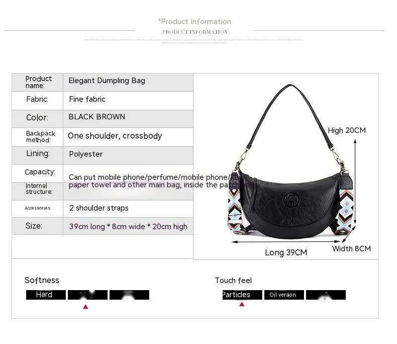 Borsa a tracolla da donna sotto ascella con tracolla larga_voghion.com